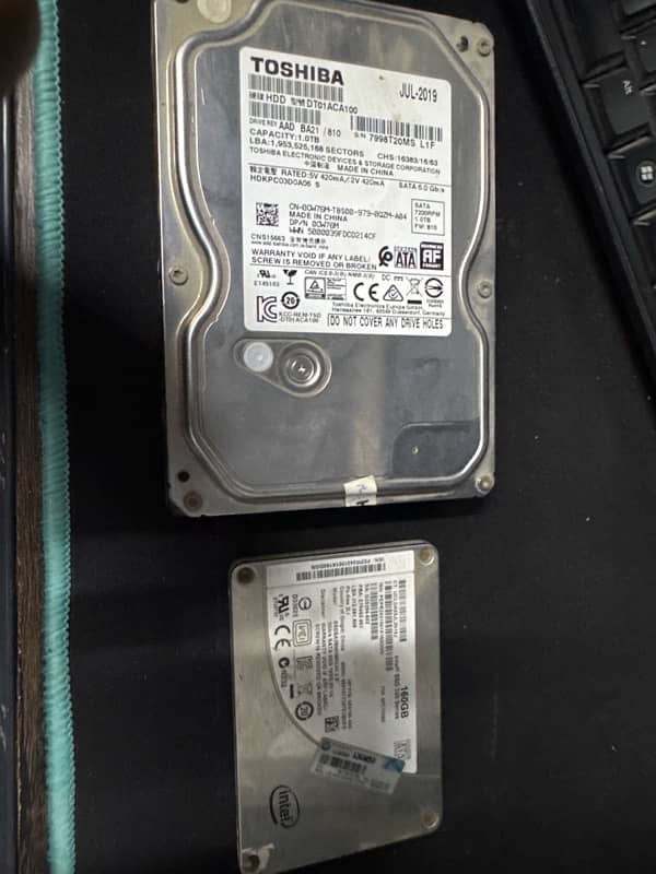 1tb hdd pc and 160gb ssd 0