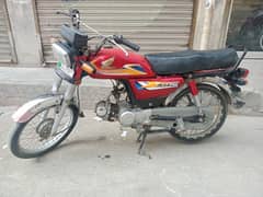 Pak Hero 70 model 2015 red colour documents complete