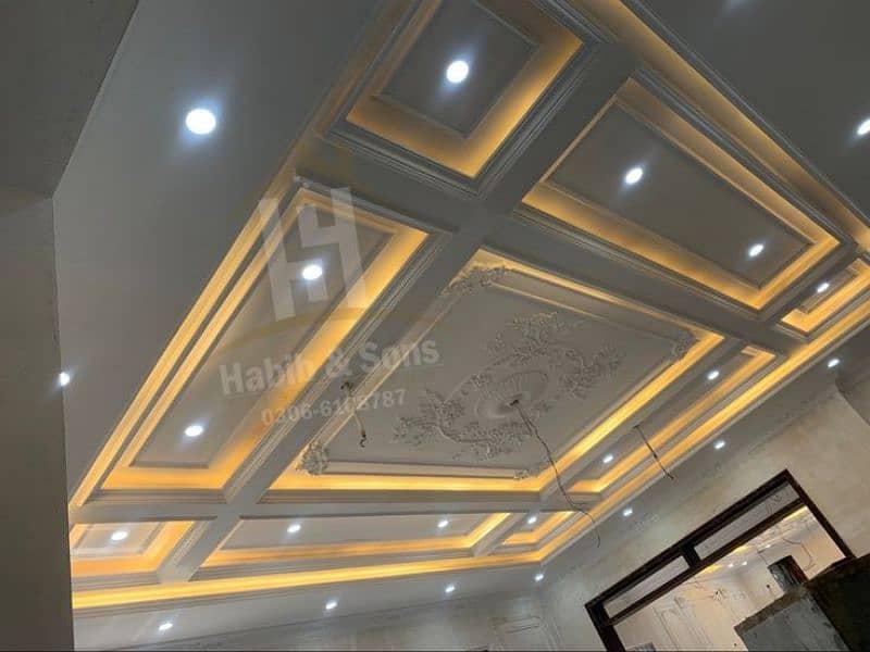 false ceiling/pop Ceiling/ gypsum board ceiling 2