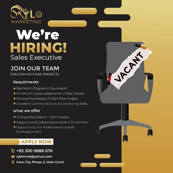 Required Sales Executive 0