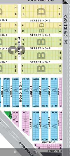 Lease Map Approve 240 Sq Yd Plot Sale In Saadi Town Block 3 Scheme 33 Karachi (1st Belt)