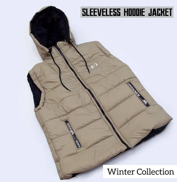 Men's Hooded Neck Sleeveless jackets 1