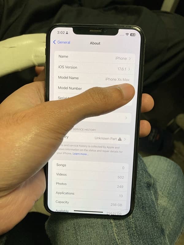 iphone xs max black colour 256gb 8