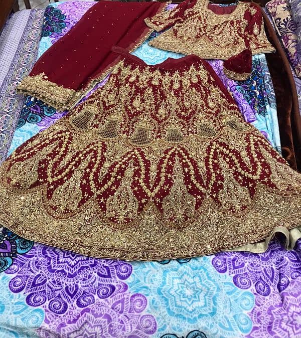 Bridal lehnga / Bridal dress / Wedding wear / Barat lehnga for sale 5