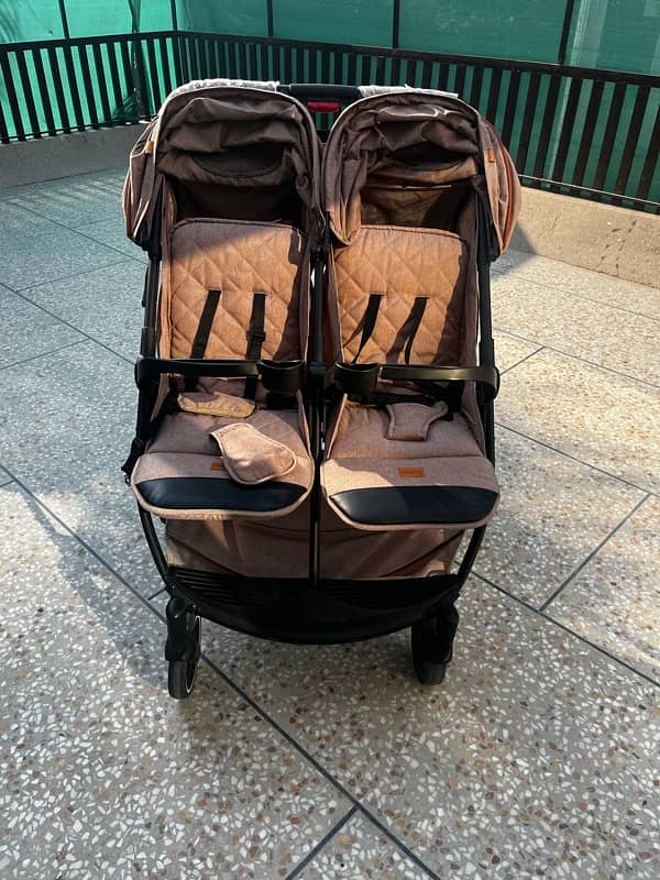 Twin Baby Stroller Double Baby Pram 1