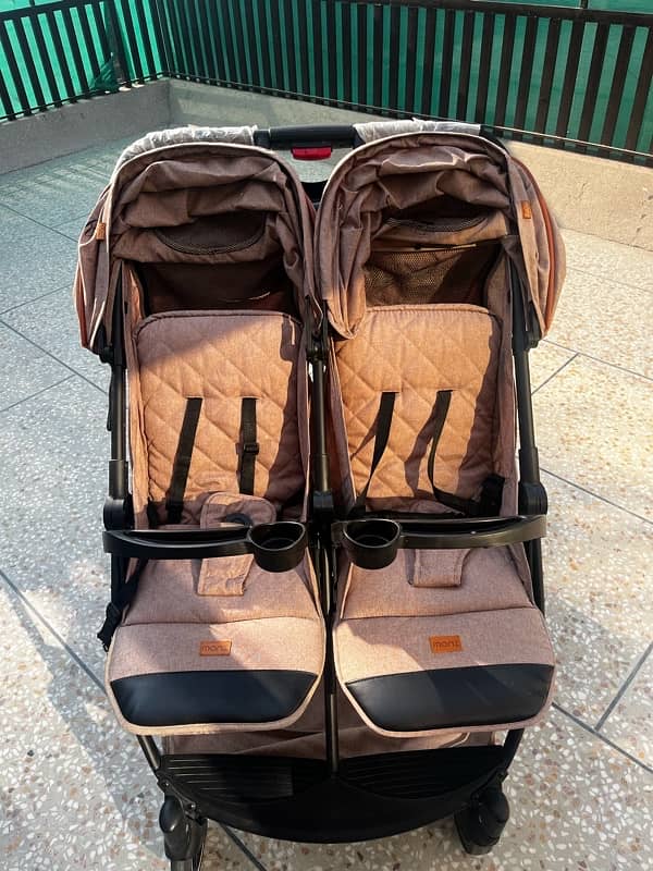 Twin Baby Stroller Double Baby Pram 2