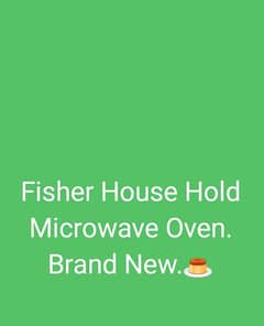 Microwave Oven  Brand New Fisher Company