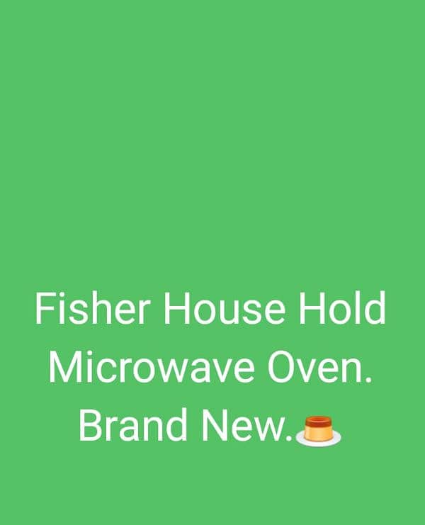 Microwave Oven  Brand New Fisher Company 0