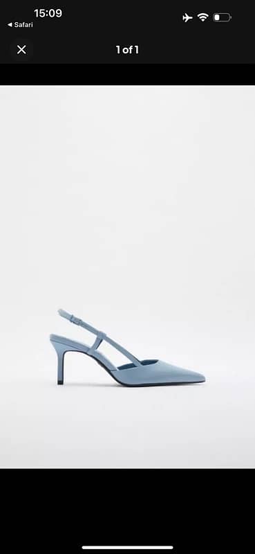 Zara NEW blue heel size 38 0