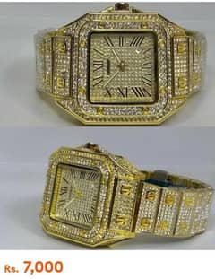 Cartier watch luxury golden colour