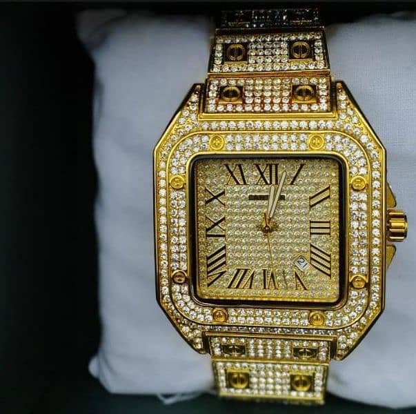 Cartier watch luxury golden colour 1