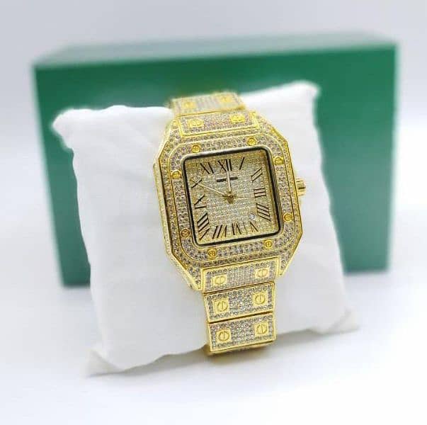 Cartier watch luxury golden colour 2