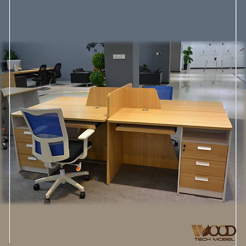 office workstation/ compter table office table/wooden workplace 4