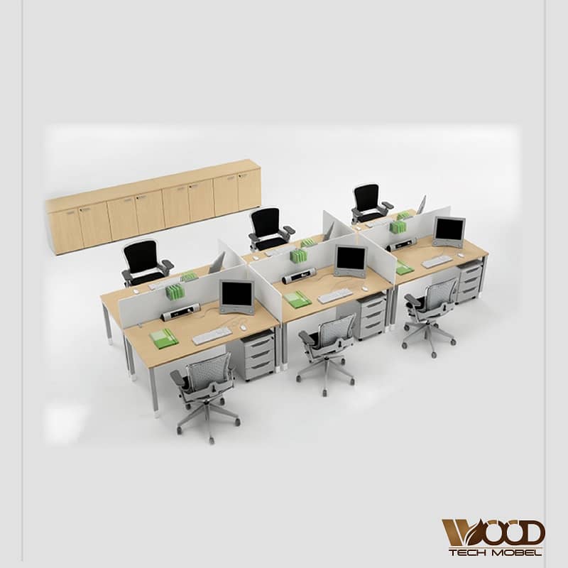 office workstation/ compter table office table/wooden workplace 7