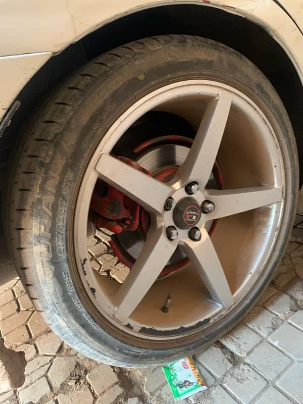 17 Inch with tyres 100 pcd used ik rim ka clr utra ha bs 3