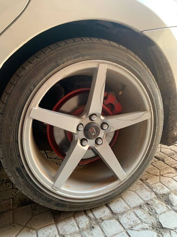 17 Inch with tyres 100 pcd used ik rim ka clr utra ha bs 4