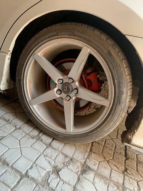 17 Inch with tyres 100 pcd used ik rim ka clr utra ha bs 5