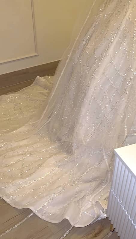 Beautiful white wedding dress from UAE 1