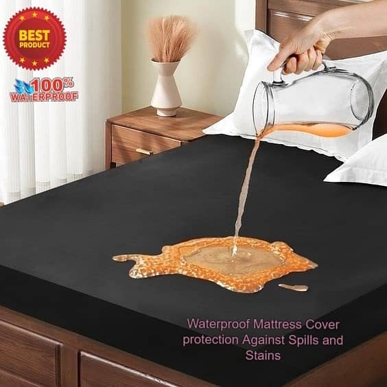 "Waterproof Mattress Cover for King Size - Only Home Delivery Avilable 2