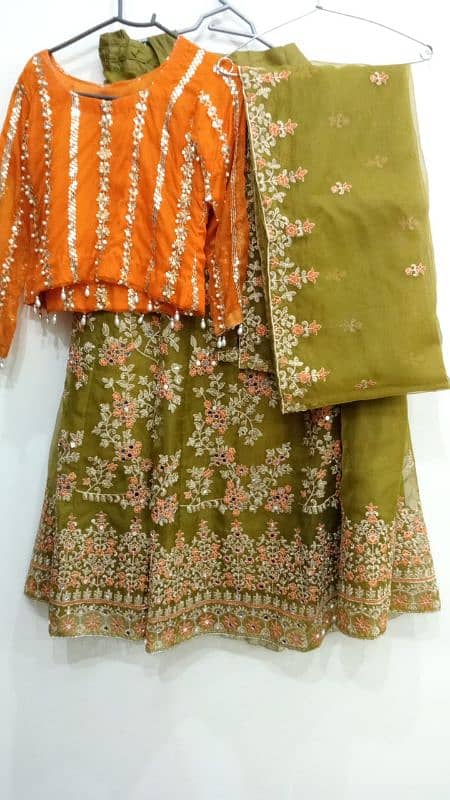 lehnga with choli and dupta 0