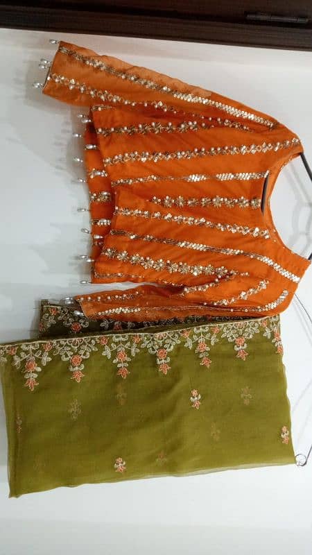 lehnga with choli and dupta 1