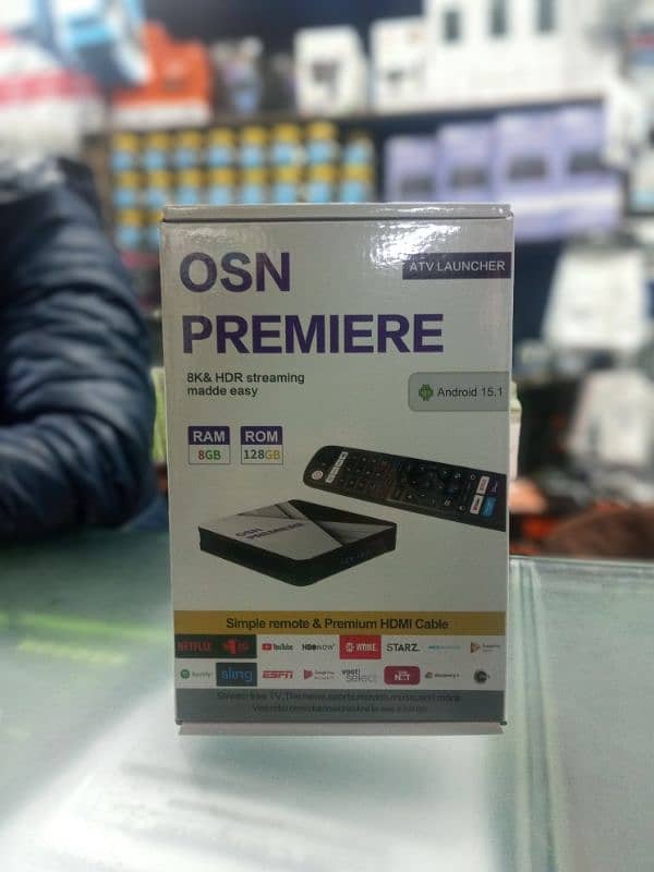 OSN PREMIER ANDROID TV BOX 8GB / 128GB 0