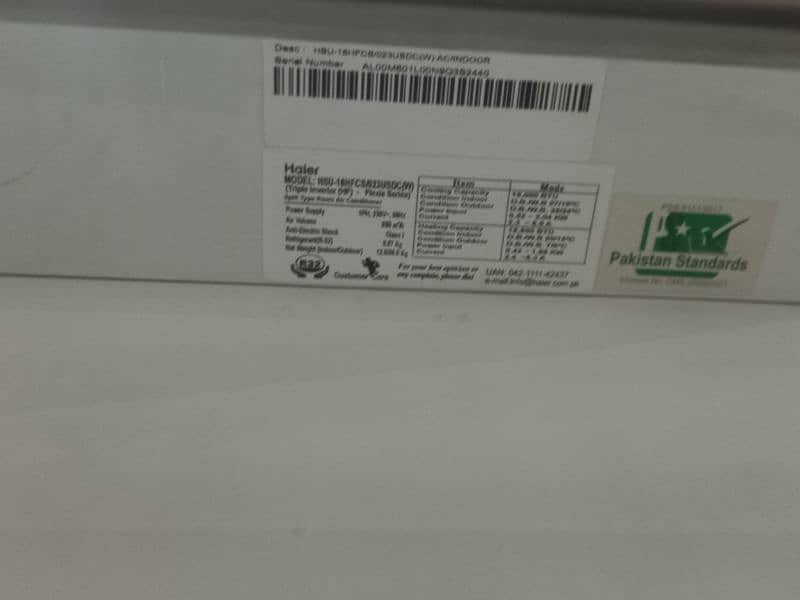 Haier inverter ac 1.5 ton 10/10 condition only 1 month use 2024 model 5