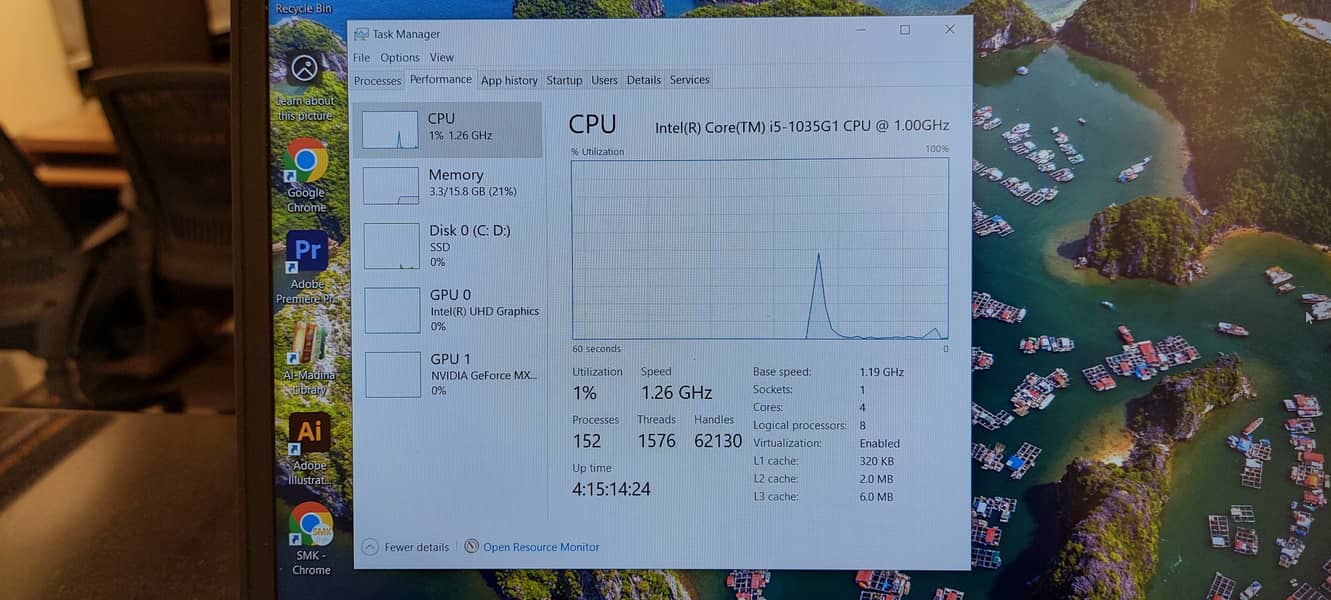 Dell Inspiron 559 Core i5 10th Gen 16gb 256gb nvme 2gb nvidea graphic 18