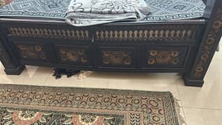 pure wood multani style bed