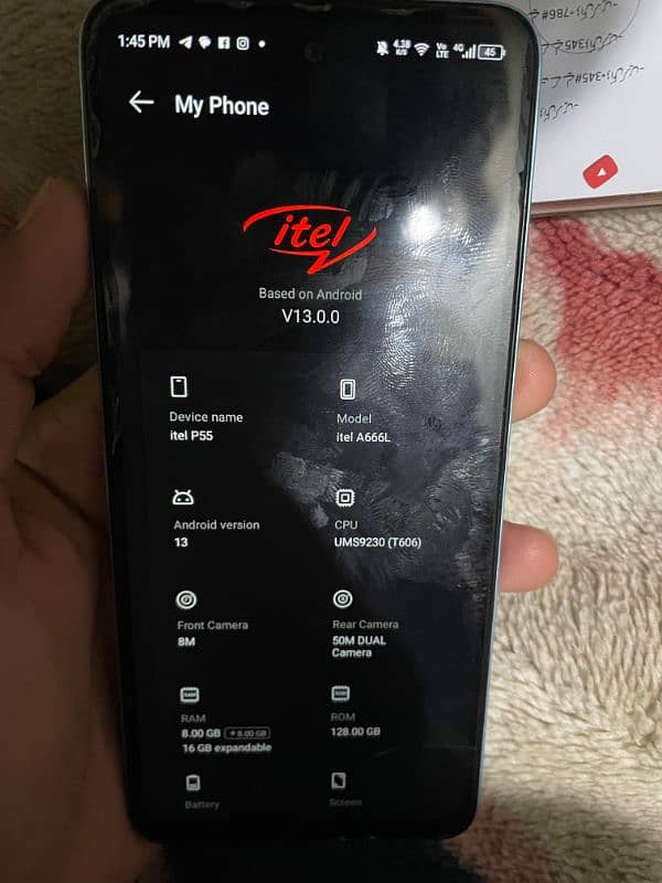 itel p55 5