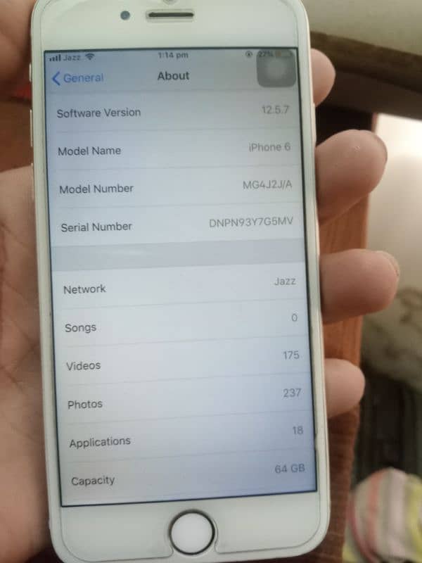 iPhone 6 pta approved 64 gb contact 0325-8688071 8