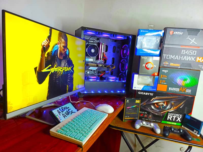 HIGH-END GAMING PC+MONITOR+FREE 2 PS4 CONTROLLERS 3