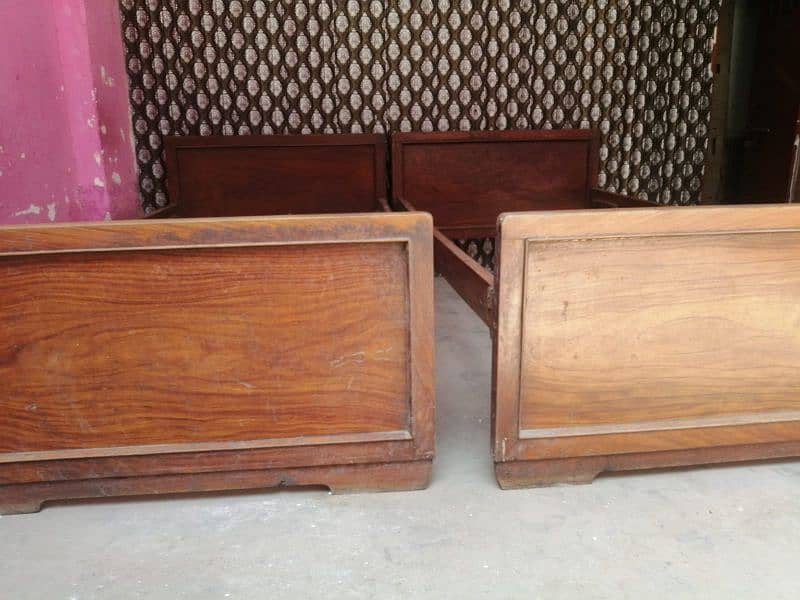 Sheesham wood single bed frames urgent sell 0