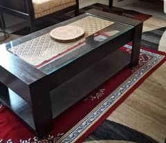 Centre Table 2×4 feet size with 8mm glass