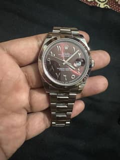 Rolex datejust special dial stainless steel watch