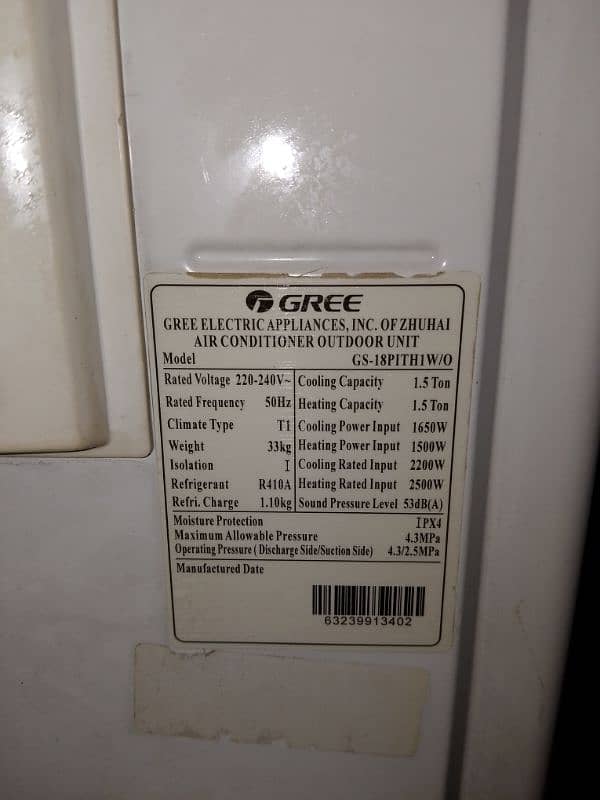 Gree Dc inverter split AC 9