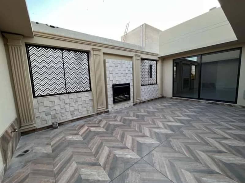 15 marla corner Facing park Super Luxury Modern Bungalow For Sale In 22