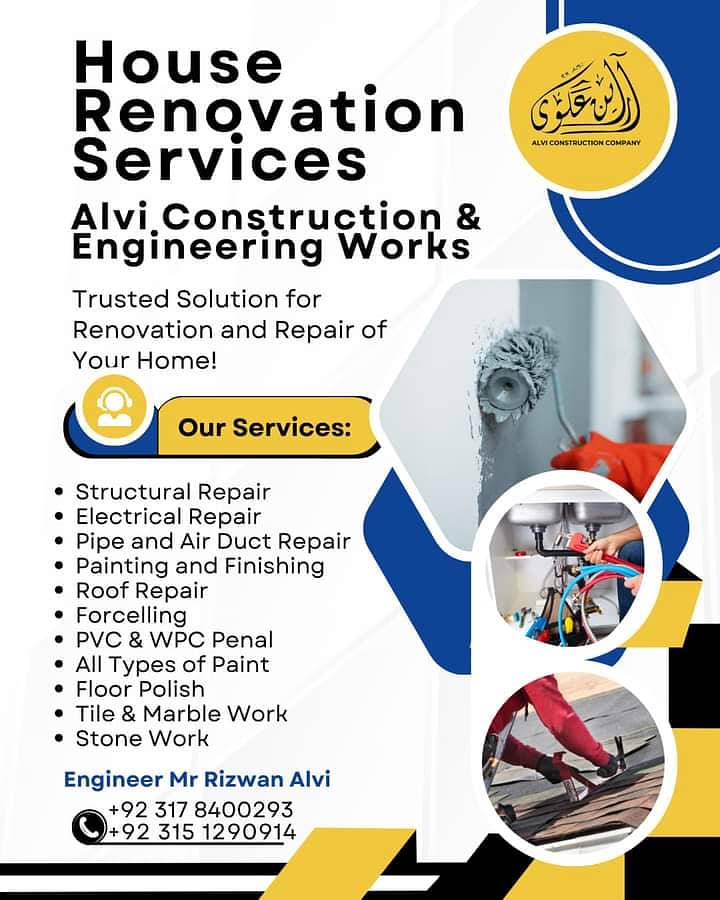 Alvi Construction Company in Karachi  All Construction service 5