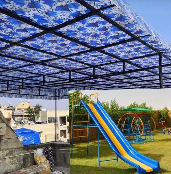 play ground swings and roof parking shade. PH. 03272933969 0