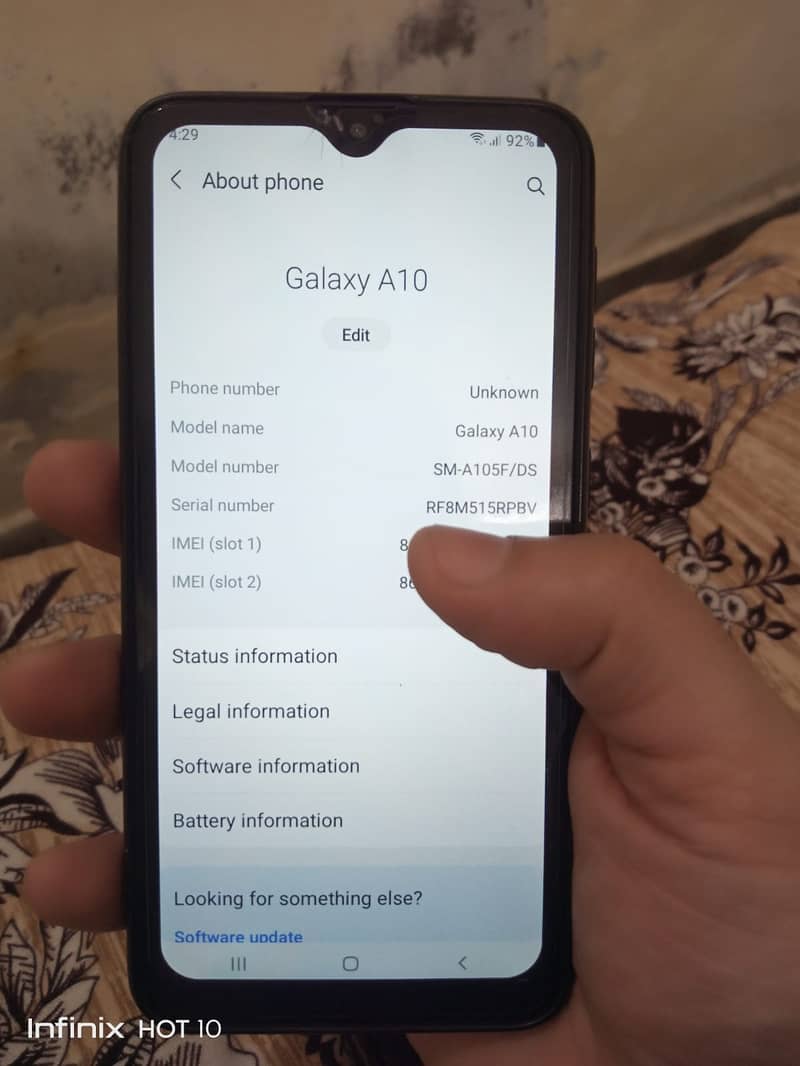 Samsung A10 Ram2gb Rom 32gb 10