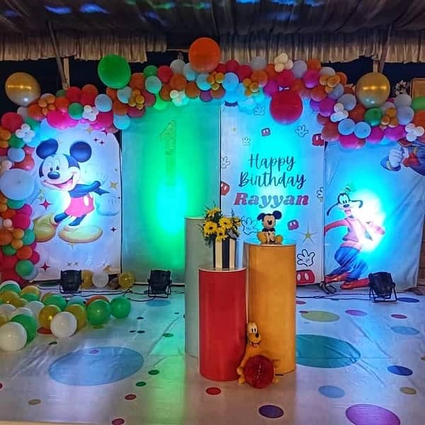 Balloons Decor/Jumping Castle/Slide/Magic Show/Puppet Show/Clown/Train 1