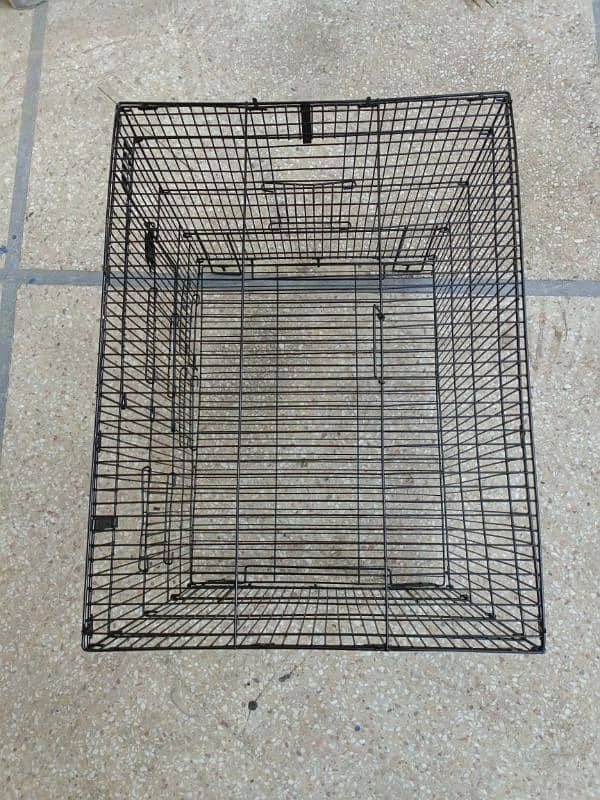 cage length 2 feet widgth 1.5 feet cage height 1.5 feet 1