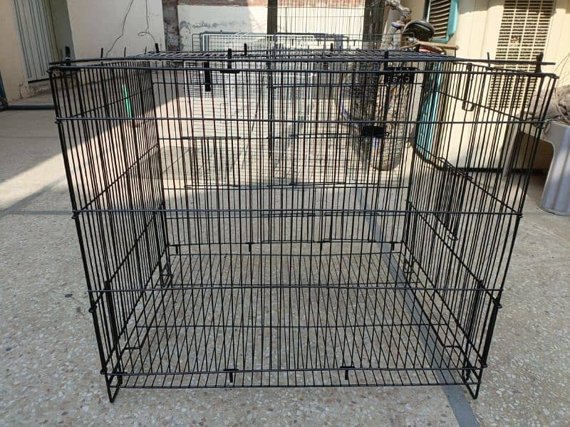 cage length 2 feet widgth 1.5 feet cage height 1.5 feet 2