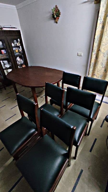 Old Wood Six Chairs dining table Available 1