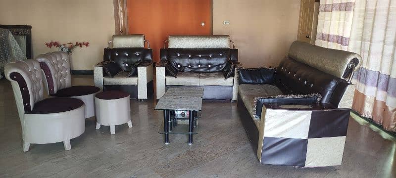 6 seater sofa set in good condition for sale 2