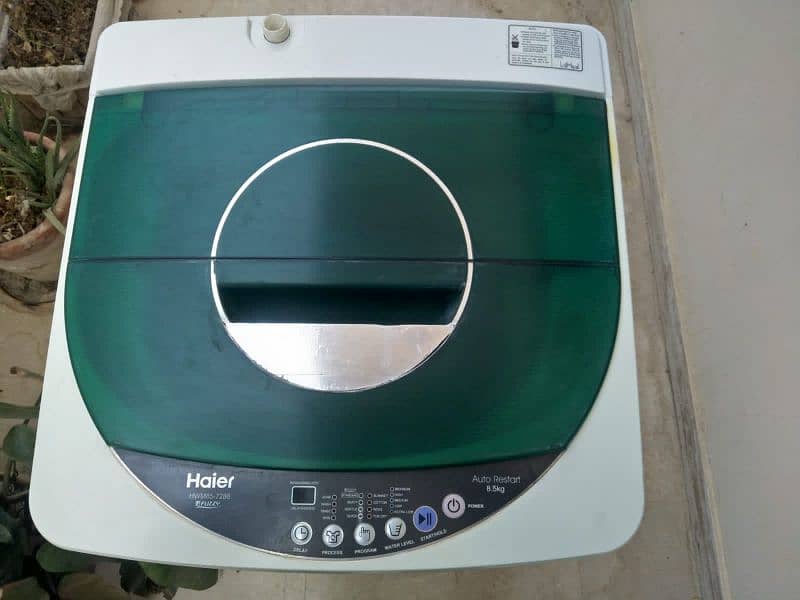 Haier fully automatic washing machine 8kg 0