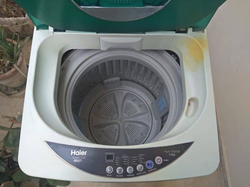 Haier fully automatic washing machine 8kg 2