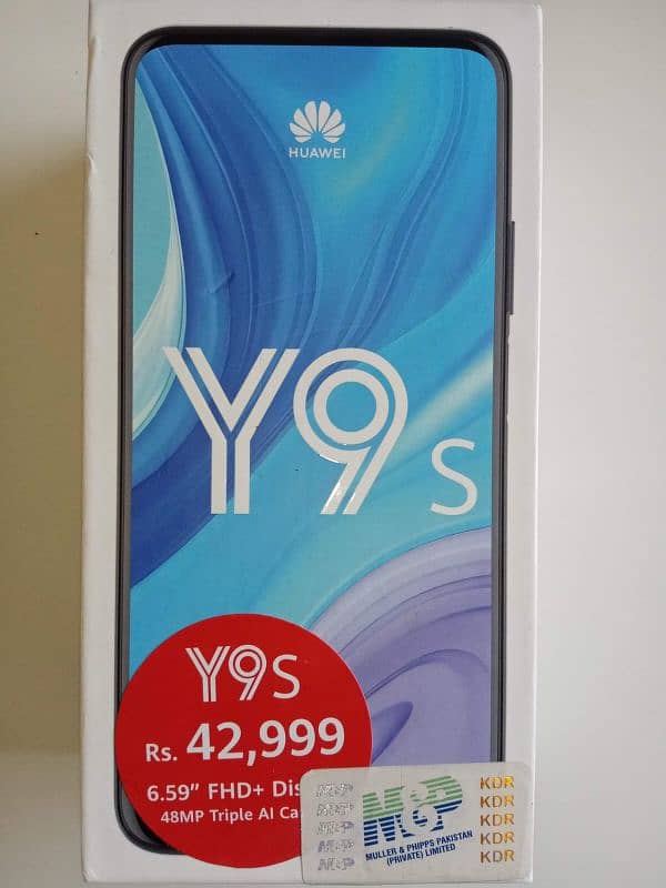 Huawei Y9s all oky with box back damage 0