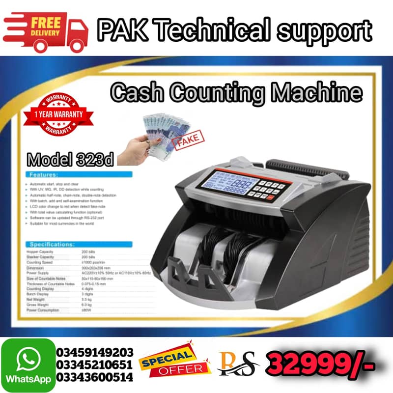 Packet Note Counting Machine / Cash Counting / Bundle Counting Machin 1