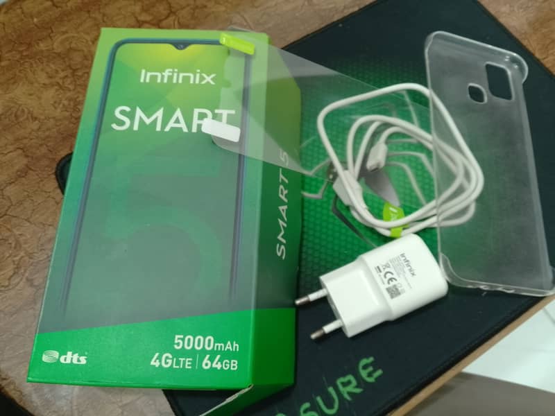 Infinix Smart 5  With Box and Original Charger 3 GB Ram 64 GB Memory 0